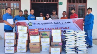 PT GBU Berikan Bantuan Kemanusiaan untuk Korban Musibah Banjir di Kubar