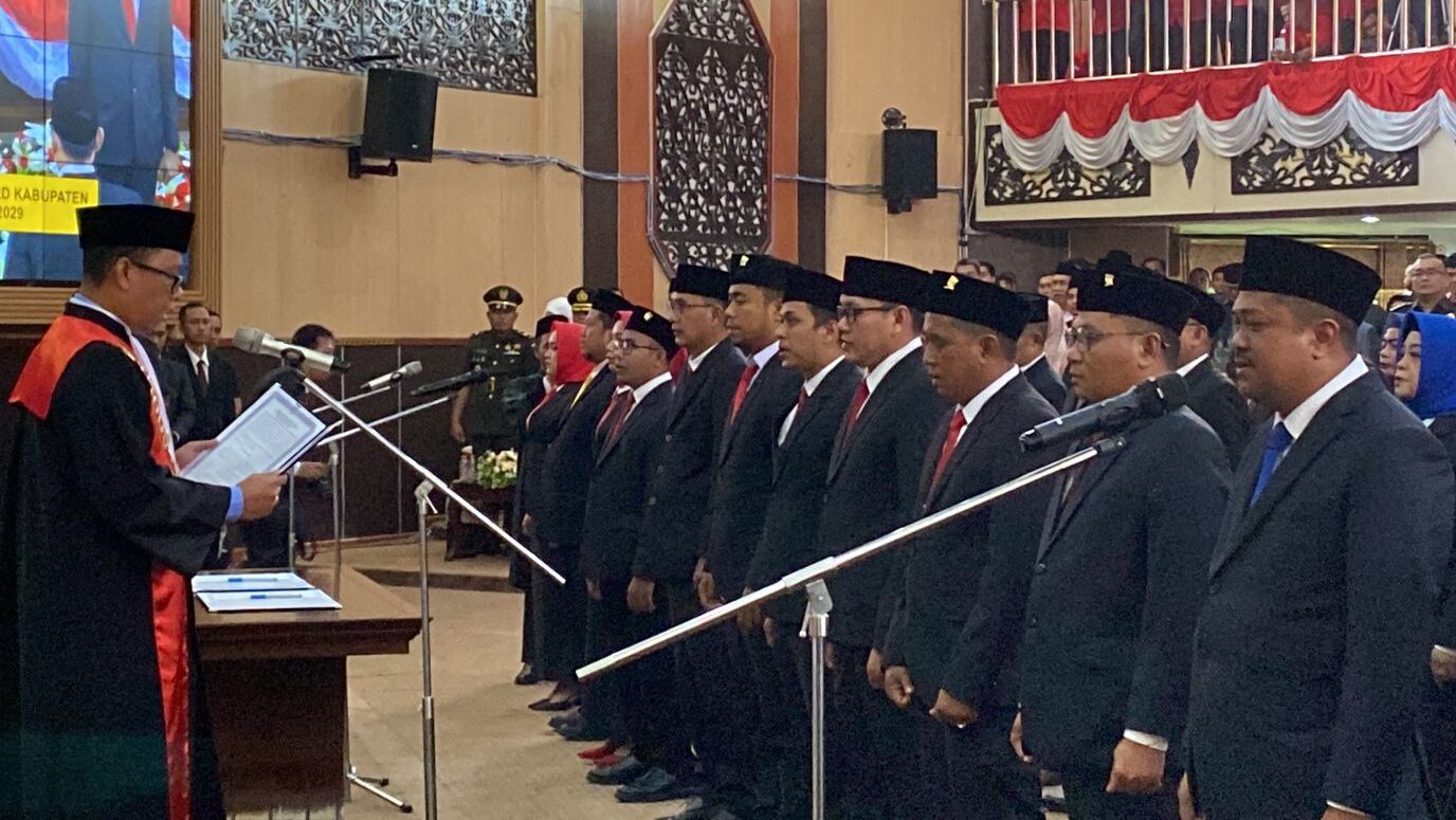 Anggota DPRD Kukar 2024-2029 Resmi Dilantik, PDI-P Duduki Kursi Terbanyak