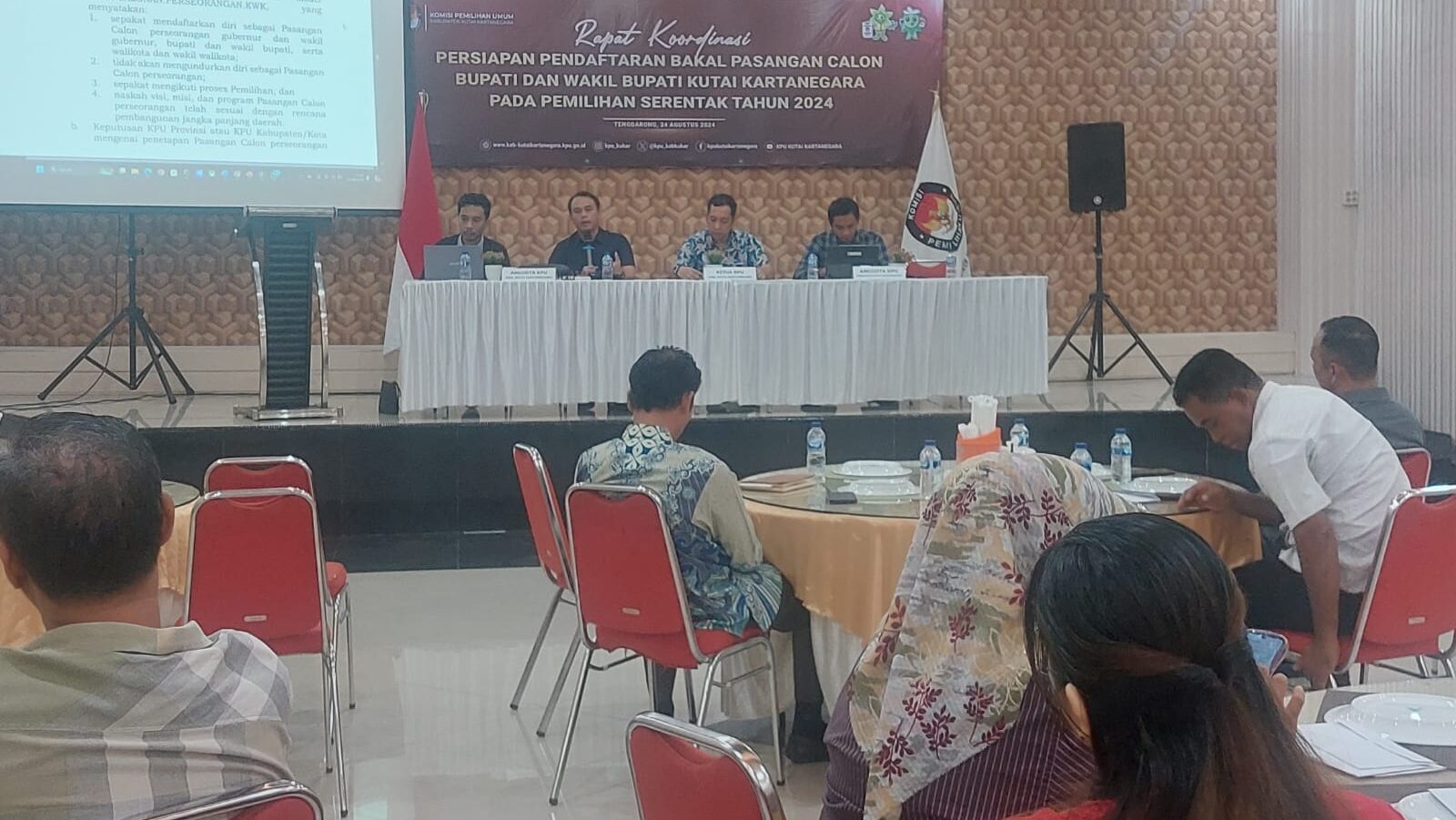 Pastikan Proses Lancar, KPU Kukar Rakor Persiapan Pendaftaran Bapaslon Bupati dan Wabup