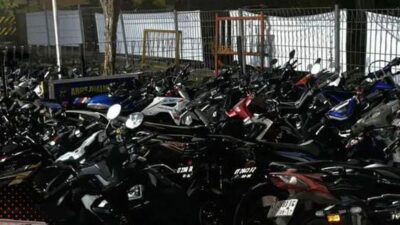Polresta Samarinda Amankan 41 Motor yang Pakai Knalpot Brong untuk Balap Liar
