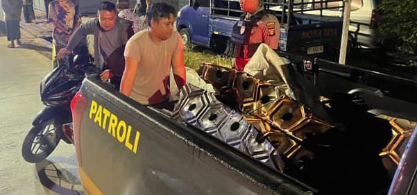 Duh, Pencuri Besi Kuningan Gapura Perbatasan Samarinda-Bontang Berhasil Kabur dari Polisi