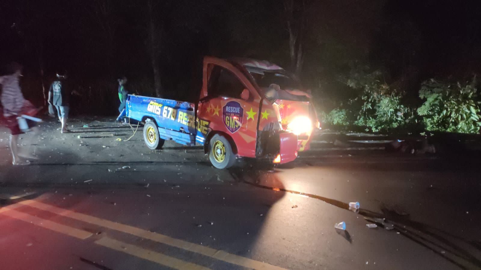 Tabrak Pemotor, Mobil Relawan Kecelakaan Saat Menuju Lokasi Kebakaran