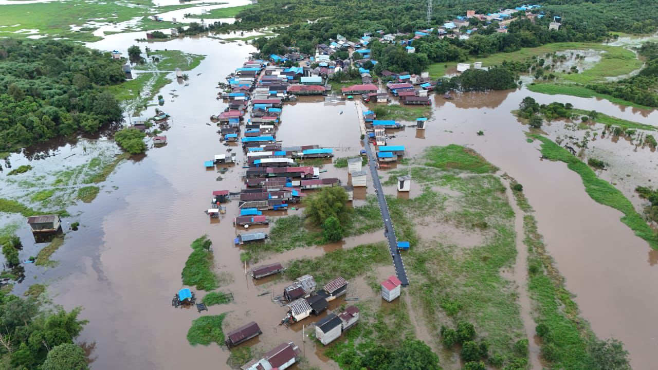 Banjir Terjang Desa Puan Cepak, BPBD Kukar Terjunkan TRC Penanggulangan Bencana