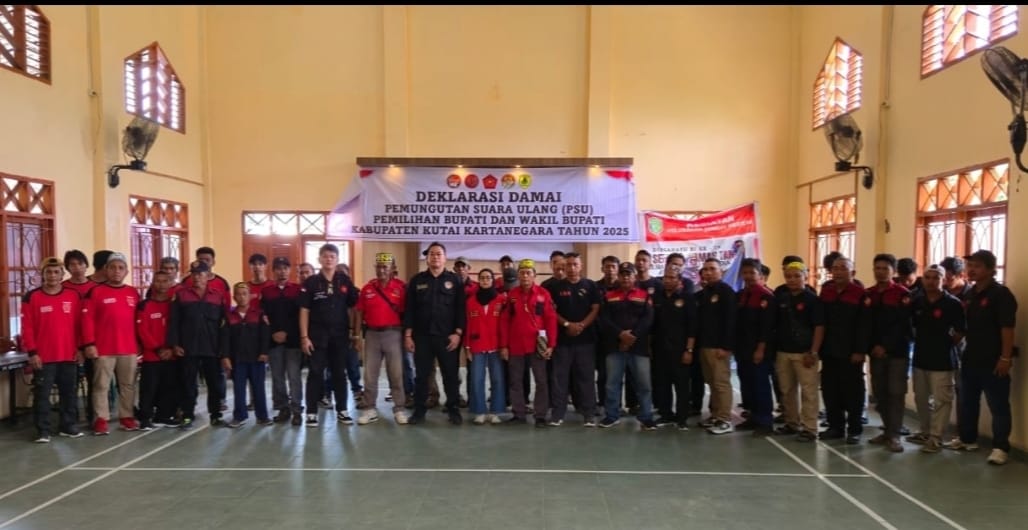 Dukung PSU, Koalisi Ormas Samboja Barat Bersatu Deklarasikan Pilkada Damai