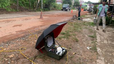 Cari Tahu Penyebab Longsor, Pemdes Batuah Sampai Datangkan Tim Geofisika Unmul