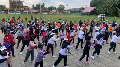 Jalan Santai dan Senam Jantung Sehat Loa Kulu Disambut Antusias Masyarakat