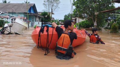 Desa Purwajaya Dilanda Banjir, Masyarakat Diimbau Tetap Waspada