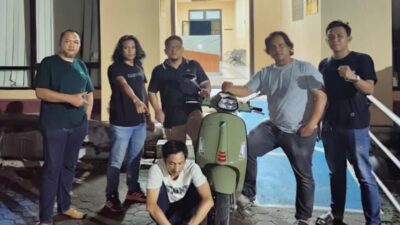 Motor Vespa Matic Dibawa Kabur Sopir, Polres Kukar Amankan Pelaku di Samarinda