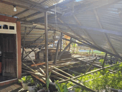 Angin Kencang Rusak Dua Rumah Warga di Sidorejo Penajam