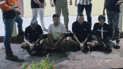 Polsek Loa Janan Tangkap Empat Pelaku Pencurian Genset Senilai Rp121 Juta