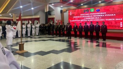 Bupati Kukar Kukuhkan 43 Anggota Paskibraka, Harapkan Tugas Berjalan Lancar