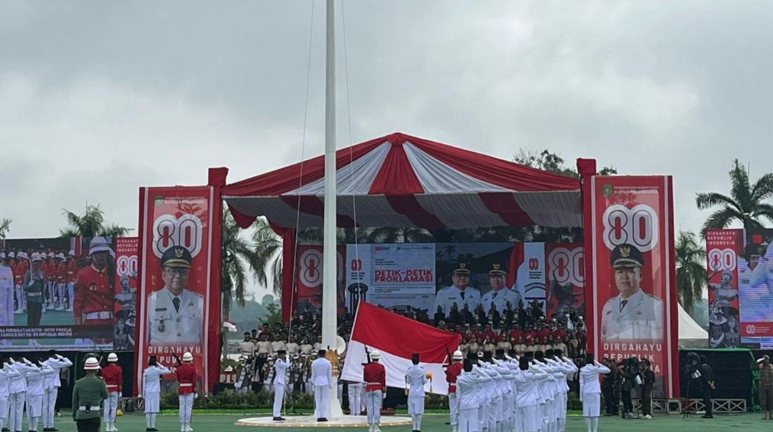 Semangat Pahlawan Jadi Inspirasi, Kukar Gelar Upacara HUT Ke-80 RI dengan Khidmat