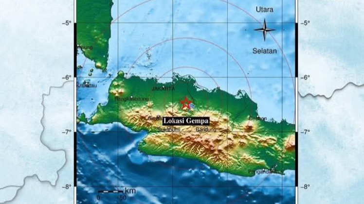 Gempa Magnitudo 4,9 Guncang Jakarta dan Sekitarnya, Bikin Warga Berhamburan Keluar Rumah