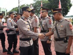 Polres Kukar Gelar Sertijab, Delapan Kapolsek dan Kasat Binmas Dilantik