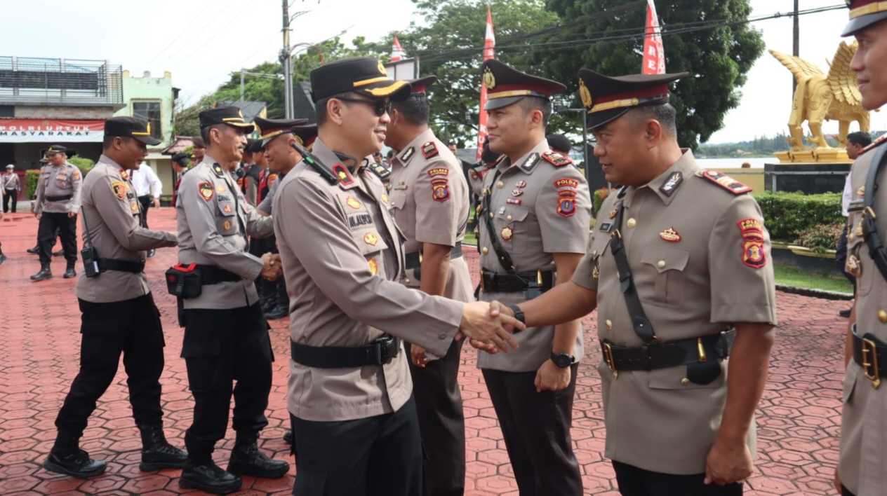 Polres Kukar Gelar Sertijab, Delapan Kapolsek dan Kasat Binmas Dilantik