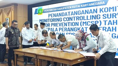 Pemkab Kukar Teken Komitmen Pencegahan Korupsi, Targetkan Zona Hijau MCSP KPK