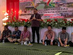 Desa Sumbersari Genap 14 Tahun, Bupati Kukar Janjikan Dukungan Pembangunan