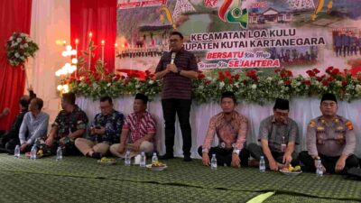 Desa Sumbersari Genap 14 Tahun, Bupati Kukar Janjikan Dukungan Pembangunan