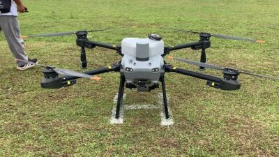 Distanak Kukar Targetkan Produktivitas Padi Naik Lewat Teknologi Drone dan Sistem LEISA