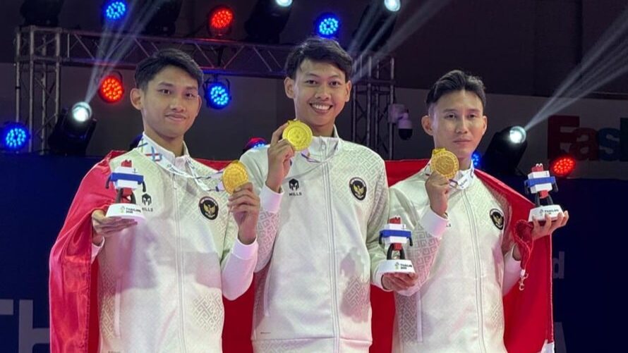Tim Taekwondo Dulang Emas Pertama untuk Indonesia di SEA Games 2025 Thailand