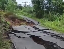 Longsor di Sungai Seluang, Akses Jalan Menuju Waduk Samboja Dialihkan Sementara