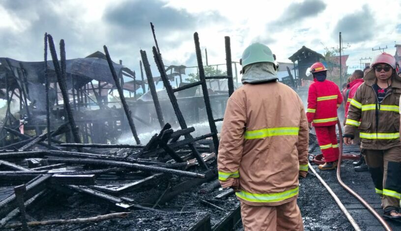 Lima Rumah di Muara Wis Ludes Dilalap Si Jago Merah, Diduga Gara-Gara Ini