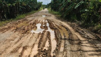 Akses Vital Terancam, Jalan Rusak 16 Km di Muara Kaman Hambat Aktivitas Warga