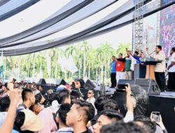 May Day di Monas, Prabowo Umumkan UU Perlindungan Pekerja Rumah Tangga hingga Aturan Ojol