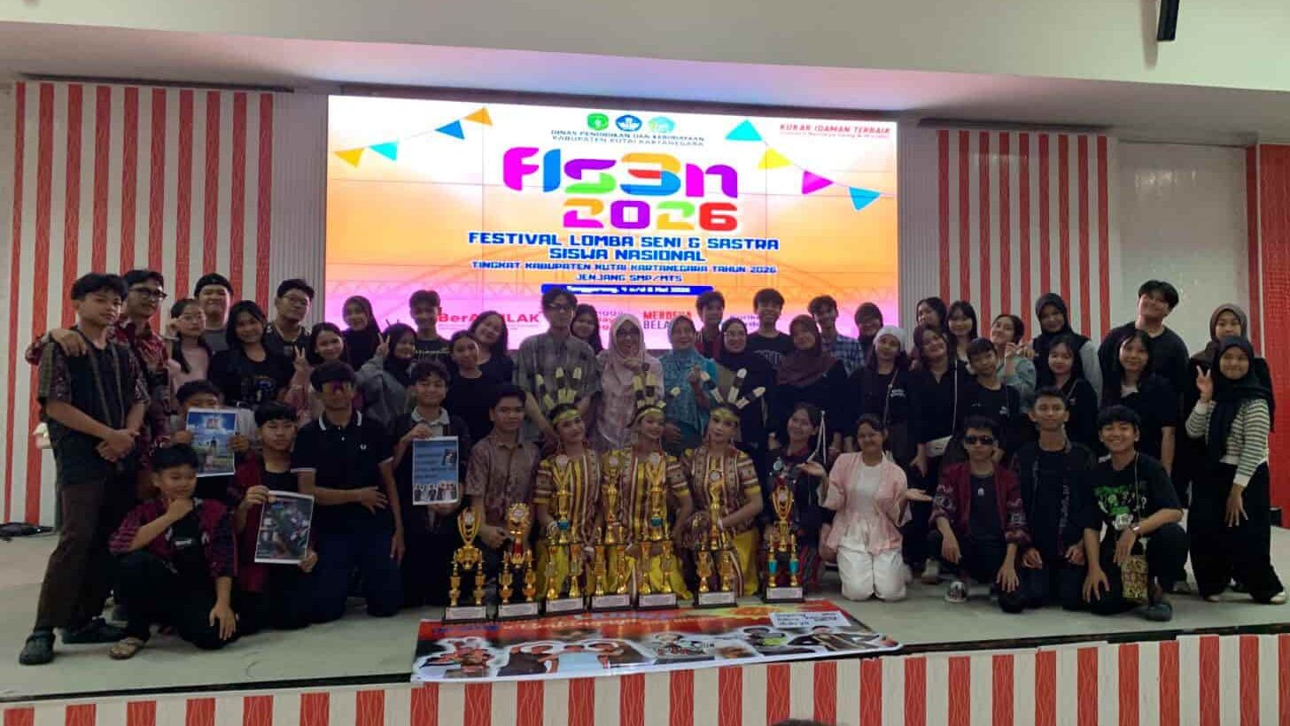 Dominasi Bidang Musik, SMPN 1 Tenggarong Borong Juara di FLS3N Kukar 2026