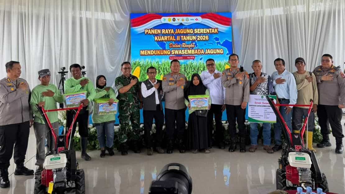 Panen Raya Jagung di Kukar, Polda Kaltim Ikut-ikutan Ngurusin Swasembada Pangan