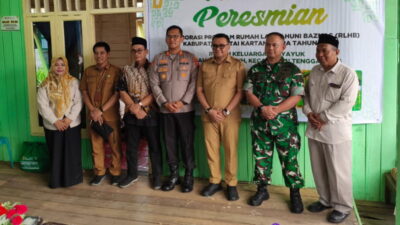 Kolaborasi Pemkab Kukar, Baznas, dan Polres Renovasi Sembilan Rumah Warga