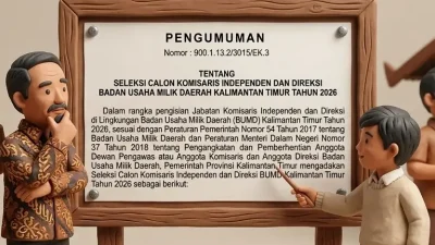 Isi Sejumlah Posisi Strategis, Pemprov Kaltim Buka Seleksi Komisaris Independen dan Direksi BUMD