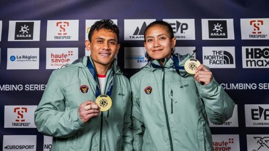 Panjat Tebing Indonesia Kawinkan Emas Speed di World Climbing Series Chamonix