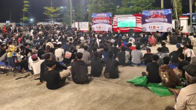 Nobar Semifinal Piala Dunia di Tenggarong, Ada yang Berharap Spanyol Menang 5-0