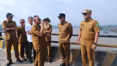 Usai Viral di Medsos, Jembatan Mahulu Diinspeksi Gubernur Kaltim