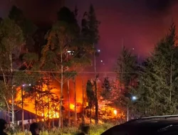 Kecewa Soal Dana Desa, Kantor Bupati Puncak Papua Dibakar Massa