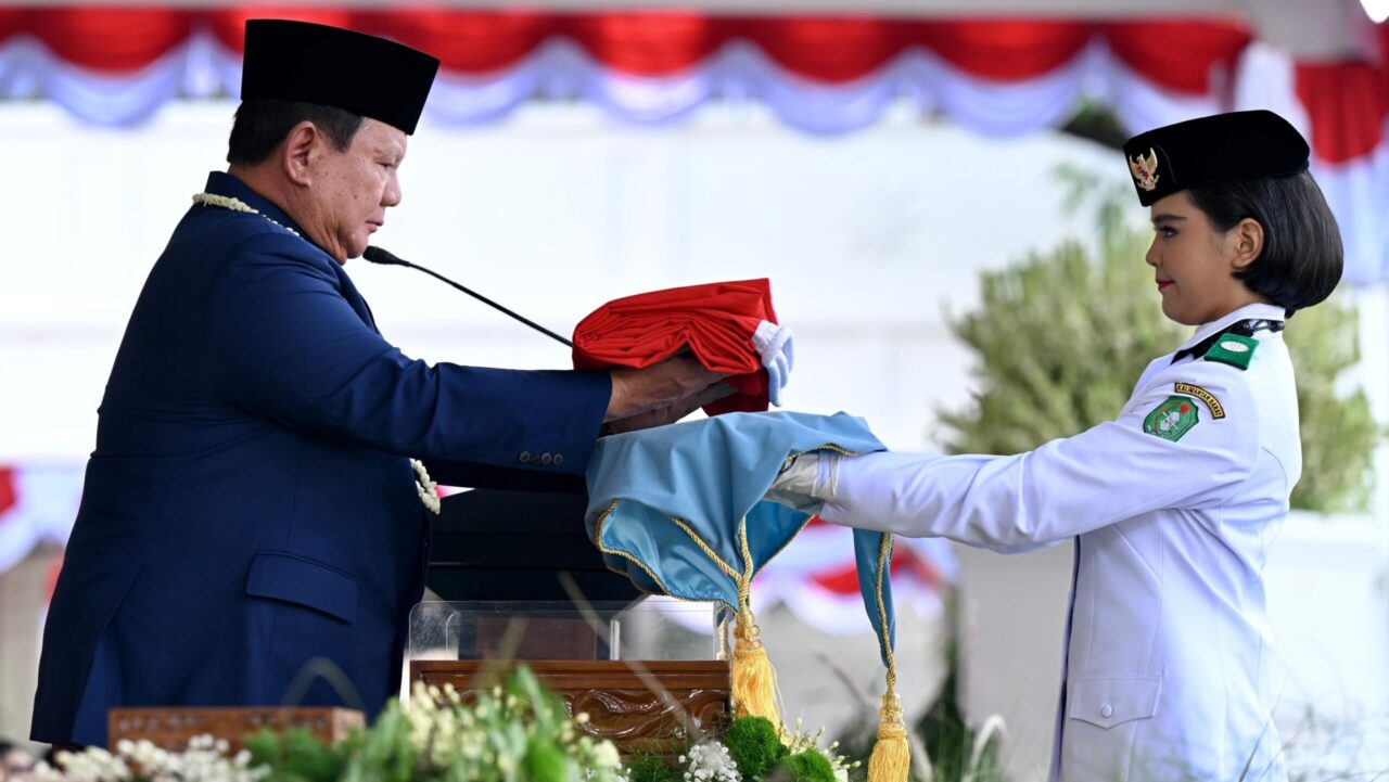Pimpin Upacara Detik-Detik Proklamasi, Prabowo Ajak Masyarakat Doakan Korban Bencana