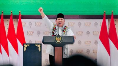 Di Syukuran 100 Tahun Gontor, Prabowo Teriakan Kalimat “Free Palestine”