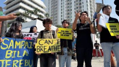 Protes Kabut Asap dari Indonesia, Aktivis Malaysia Demonstrasi di Depan KBRI 