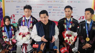 Sambut Para Atlet Peraih Emas Asian Games 2026, Menpora: Mereka Pahlawan Indonesia