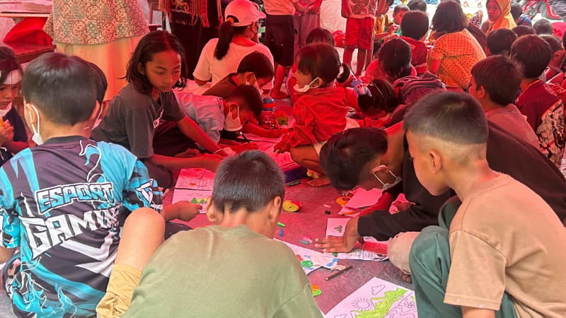 DP3A Kukar Gelar Pendampingan Pulihkan Kondisi Psikologis Anak Korban Kebakaran